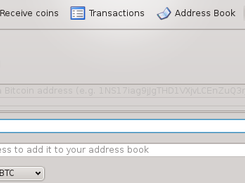 send coins dialog