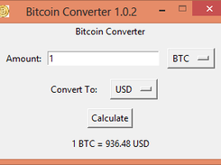 The Bitcoin Converter in Windows 8