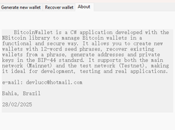 BitcoinWallet Management Screenshot 3
