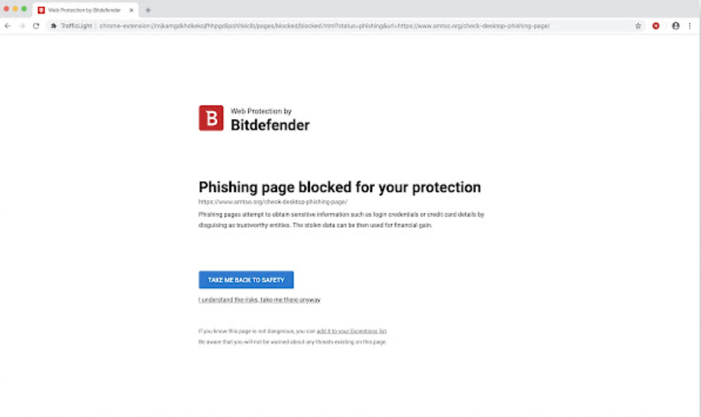 Bitdefender TrafficLight Screenshot 1