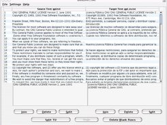 bitext2tmx 1.0M0 at work on text read from text files