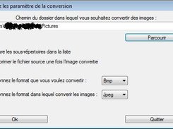 Choix d'options pour la conversion