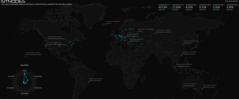 Bitnodes Screenshot 1