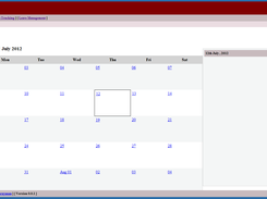 Dashboard screen