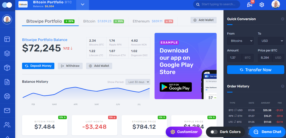BitSwipe Screenshot 1