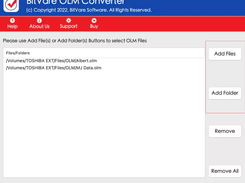 BitVare OLM Converter for Mac Screenshot 1