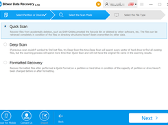 Bitwar Data Recovery Scan Modes