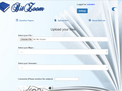Upload your content page