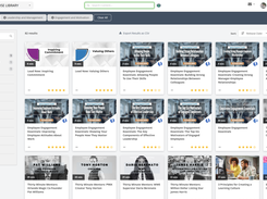 Employees can easily browse the vast content library and explore topics they are interested in exploring