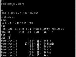 Unix started on BK-0010 emulator