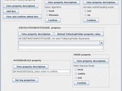 bkupcj_configurator Properties tab