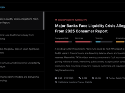 Blackbird.AI's narrative feed.