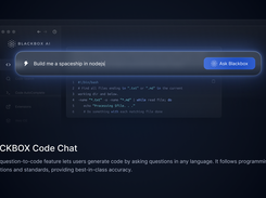 The AI question-to-code feature lets users generate code by asking questions in any language. It follows programming conventions and standards, providing best-in-class accuracy.