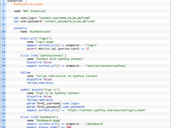 Example scenario with OAuth login