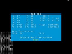 SDL User Interface: Z80 CPU Debug Window with disassembler