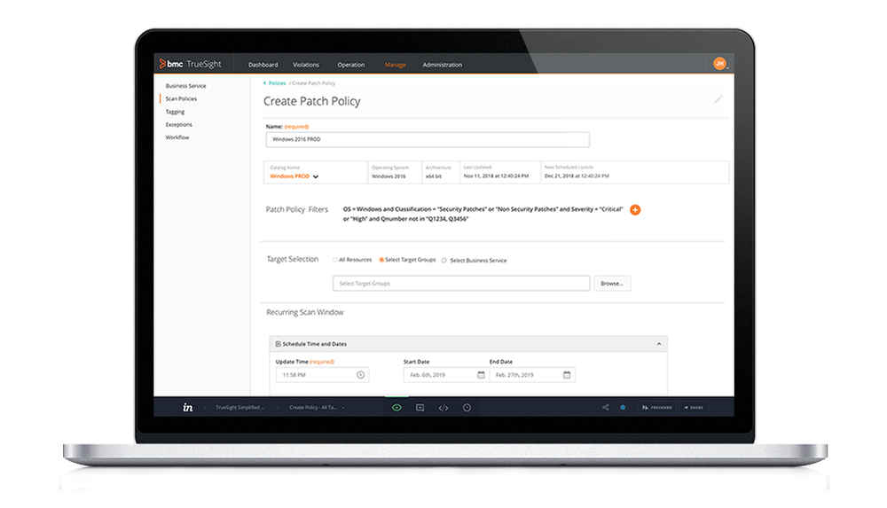 TrueSight Automation for Servers Screenshot 1