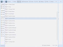 Changing the color scheme - click "Options > Color"