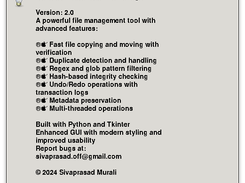 Blazefox contains an About page to guide users to contact the designer in case of bugs/issues.