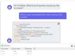 BlazeSQL Screenshot 1