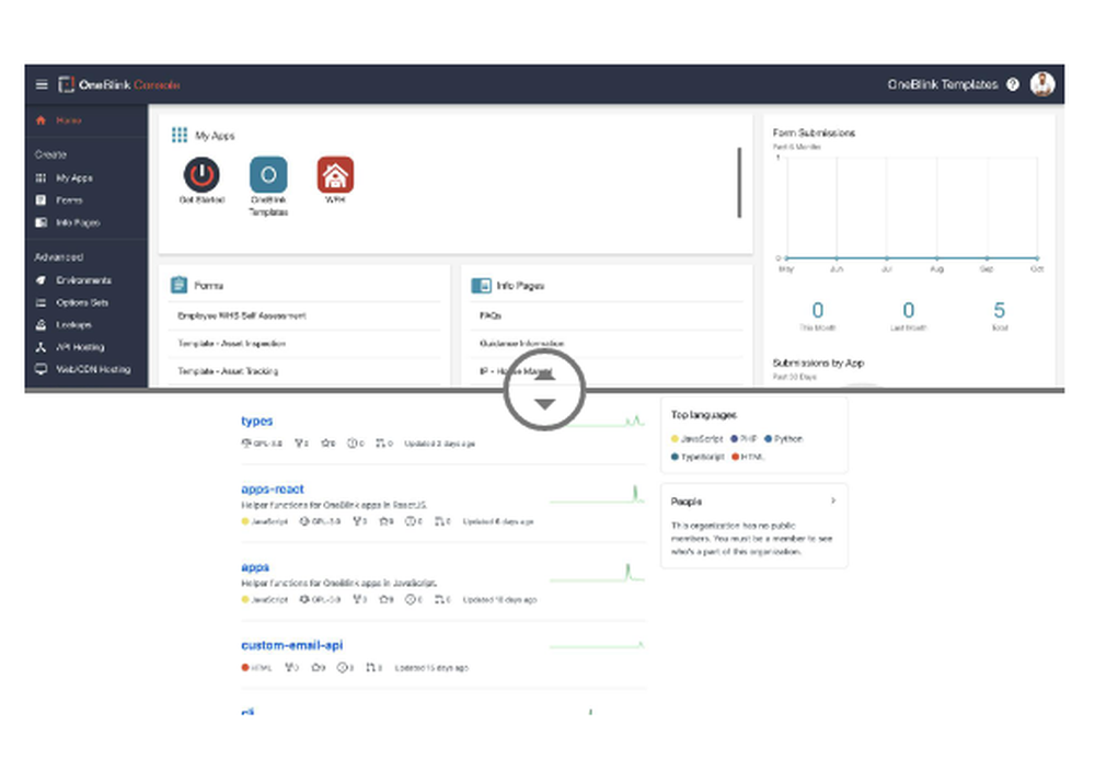 OneBlink Screenshot 1