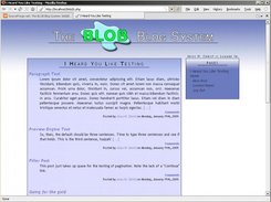 An example of a blog with the default style. Main View.