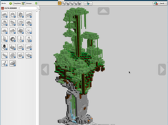 tall jungle tree and some caves