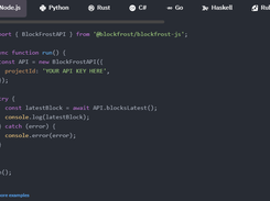 blockfrost-python Screenshot 1