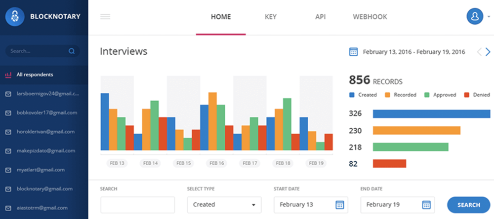 Blocknotary Screenshot 1