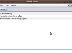 BlockNote on Ubuntu 10.04 - (2) List Tab