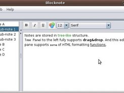 BlockNote on Ubuntu 10.04 - (1) Tree Tab