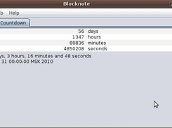 BlockNote on Ubuntu 10.04 - (3) Countdown Tab