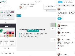Blocks Edit screenshot of the visual editor with the team comments in the activity panel