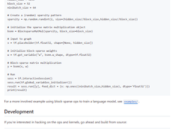 BlockSparse Screenshot 1