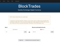 BlockTrades Screenshot 1