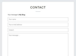 Contact forms can be easily created using a template.