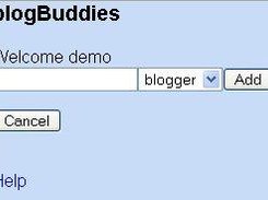 Add a blog to your blogBuddies page.