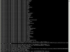 Screenshot of an export in progress