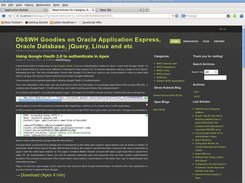 APEX Blogging platform