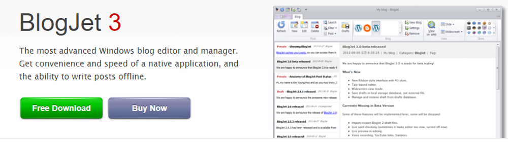 BlogJet Screenshot 1