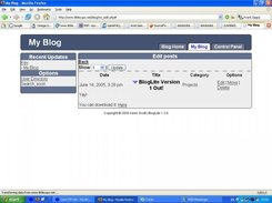 Your entries, overview