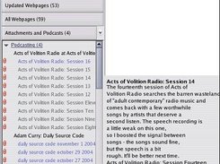 Podcasting List on Linux