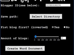 Blogspot To Docx Screenshot 1