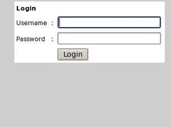 Login window
