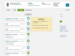 Constituent Profile - Gain deeper insights and strengthen donor relationships with Bloomerang's Constituent Profile, designed to keep all key details at your fingertips.