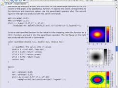 Excerpt from the documentation showing a color-map plot