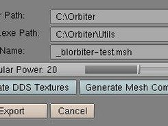 The Blender to Orbiter Python GUI