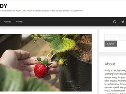 Bludit free theme Andy Screenshot 1