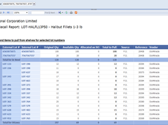 Blue Link ERP Product Recall Report