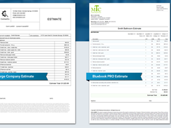 Bluebook PRO Estimator Screenshot 1