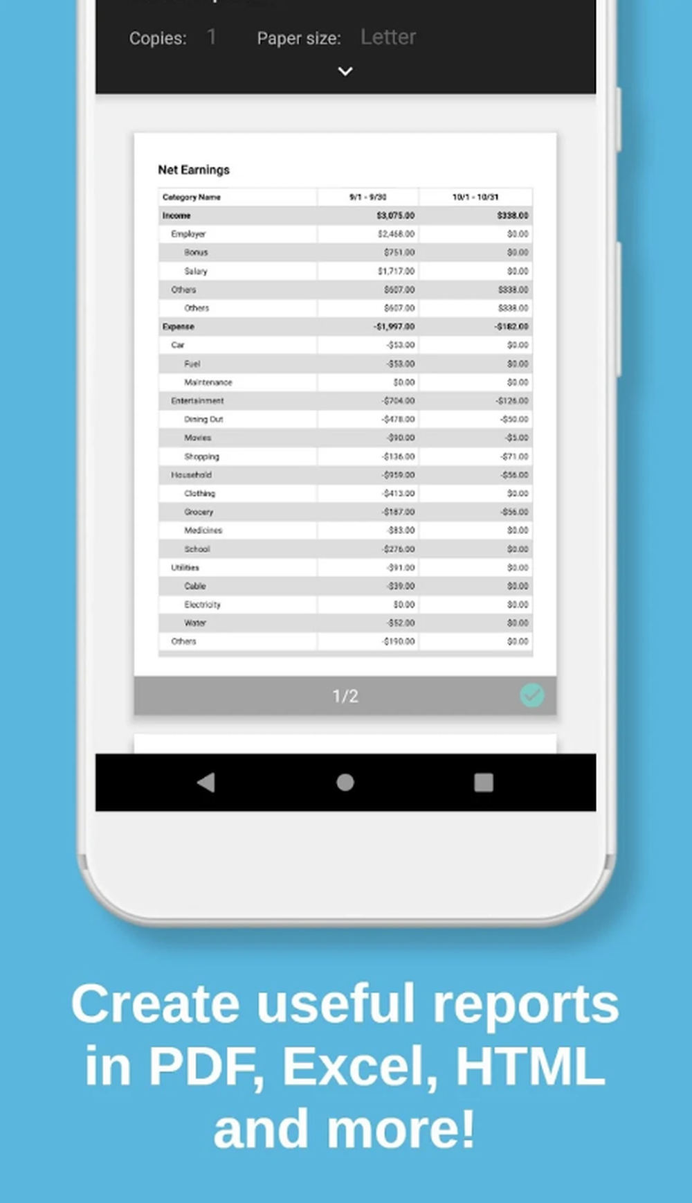 Bluecoins Screenshot 1